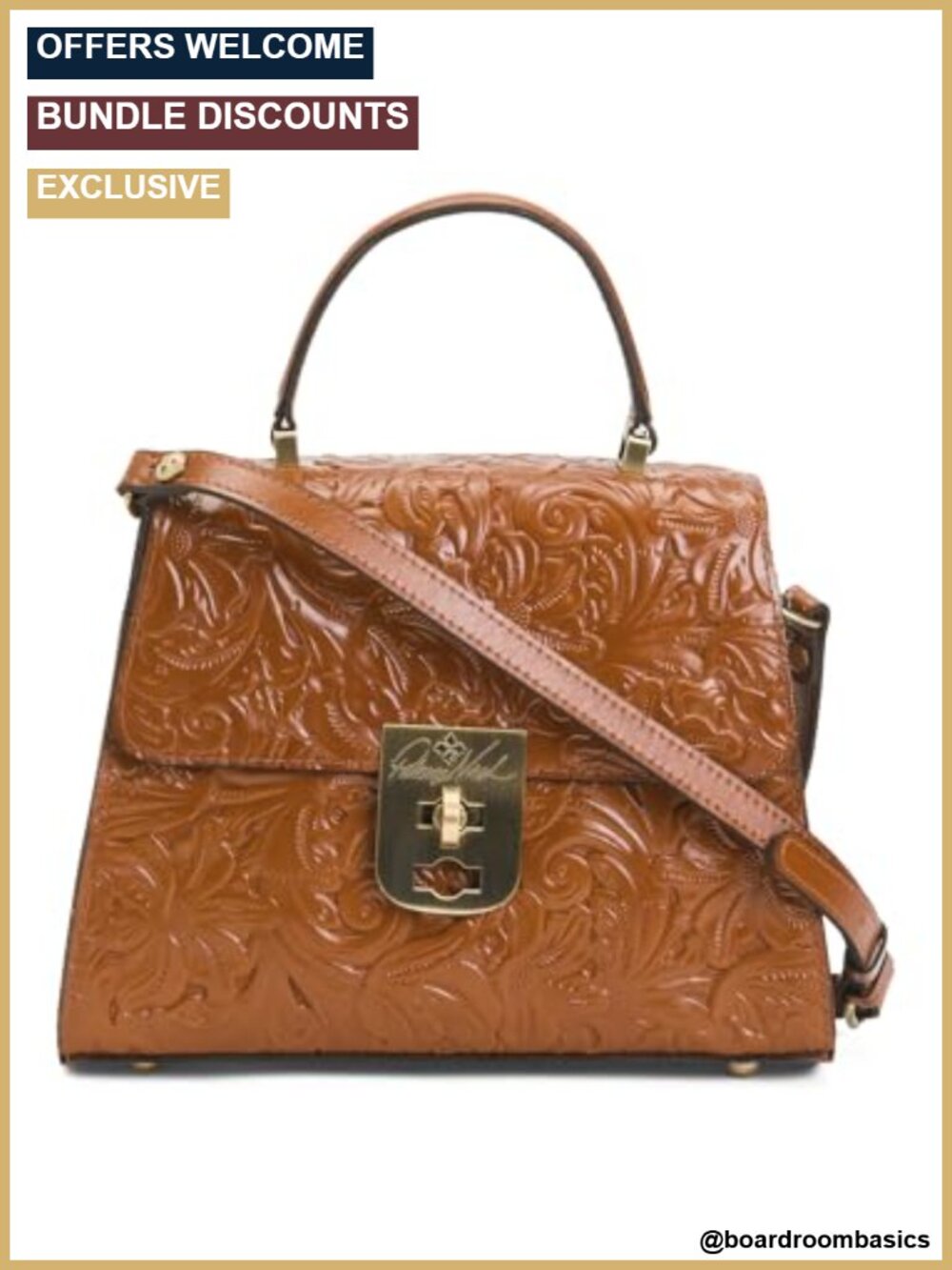 Genuine Leather Satchel Crossbody Purse Top Handle Turn Lock